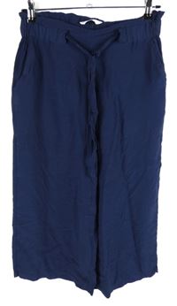 Dámské tmavomodré culottes kalhoty Tchibo 