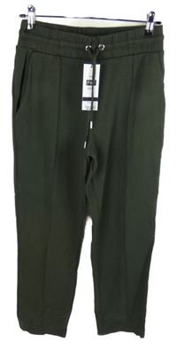 Nové - Pánské khaki teplákové kalhoty s puky F&F vel. 30/32