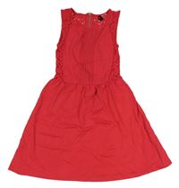Tmavorůžové šaty s krajkou H&M