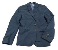 Tmavomodré puntíkaté sako H&M