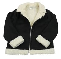 Černá zateplená bunda Shein