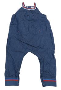 Modré laclové rifle s proužkem Next