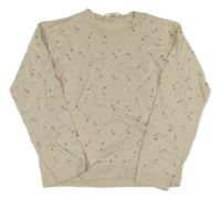 Béžovo-zlatý svetr s hvězdami H&M