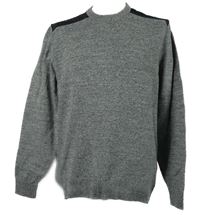 Pánský šedo-bílý melírovaný svetr C&A