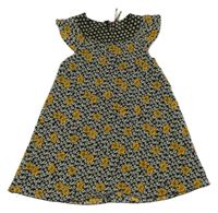 Černé květované šaty Orchestra