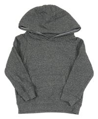 Tmavošedá melírovaná mikina s kapucí M&S