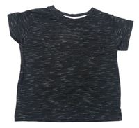 Černé žíhané tričko Matalan