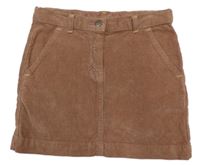 Starorůžová manšestrová sukně 