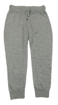 Šedé pletené tepláky s pandou Next