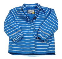 Modro-bílá pruhovaná šusťáková lehce zateplená bunda TCM