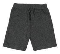 Černo-šedé melírované teplákové kraťasy Primark