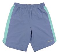 Modro-světlezelené sportovní kraťasy Tchibo