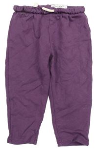 Fialové cuff tepláky Lefties