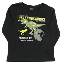 Černé triko s dinosaury Kiki&Koko