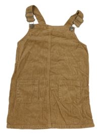 Béžové manšestrové laclové šaty Denim 