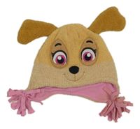 Béžová huňatá podšitá čepice - Skye Nickelodeon