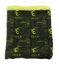 Kávovo-limetkový fleecový zateplený nákrčník X-mail