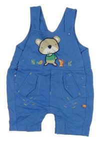 Modré laclové tpleáky s medvídkem 