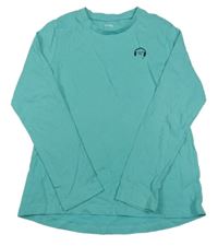 Mátové triko se sluchátky