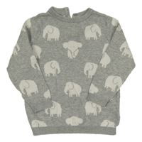 Šedý svetr se sloníky H&M