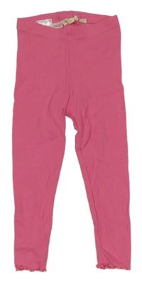 Růžové žebrované legíny Lupilu