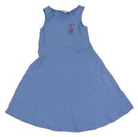 Světlemodré žebrované šaty s mušlí Alive 