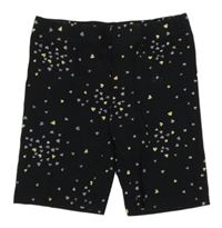 Černé srdíčkované elastické kraťasy Kiki&Koko