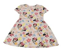 Světlerůžové bavlněné šaty s Minnií C&A