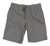 Šedé plátěné kraťasy C&A