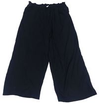Černé paper bag teplákové culottes kalhoty YIGGA