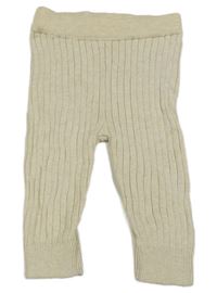 Smetanové melírované žebrované kamaše Mothercare