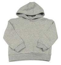 Šedá melírovaná mikina s kapsou a kapucí zn. PRIMARK