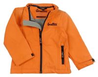 Neonově oranžová softshellová bunda s logem Graffiti