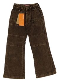 Nové - hnědé flare manšestráky 