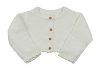 Bílé propínací svetrové bolérko F&F
