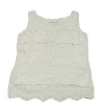 Bílý krajkový top s květy H&M