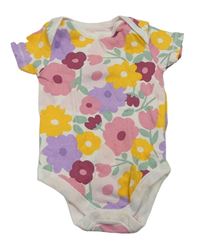 Bílo-barevné květované body Matalan