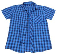 Modro-černá kostkovaná košile Pep&Co