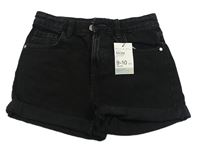 Černé mom riflové kraťasy Denim Co.
