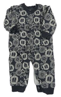 Antracitový zateplený overal s lvy F&F