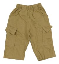 Hnědé cargo tepláky