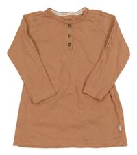 Starorůžové vzorované šaty s knoflíky Noppies