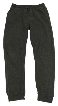 Tmavošedé melírované tepláky Nutmeg