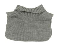 Šedá melírovaná pletená vsadka s rolákem Kids