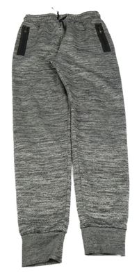 Tmavošedé melírované sportovní tepláky Primark