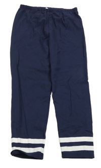 Tmavomodré capri legíny s pruhy Charles Vögele