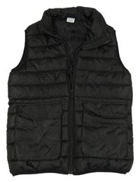 Černá prošívaná šusťáková zateplená vesta Y.F.K.