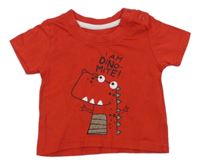 Červené tričko s dinosaurem Primark