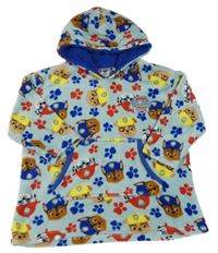 Světlemodrá chlupatá oversize mikina s Paw Patrol a kapucí Nickelodeon