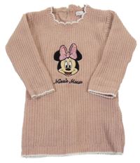 Starorůžové svetrové šaty s Minnie Primark